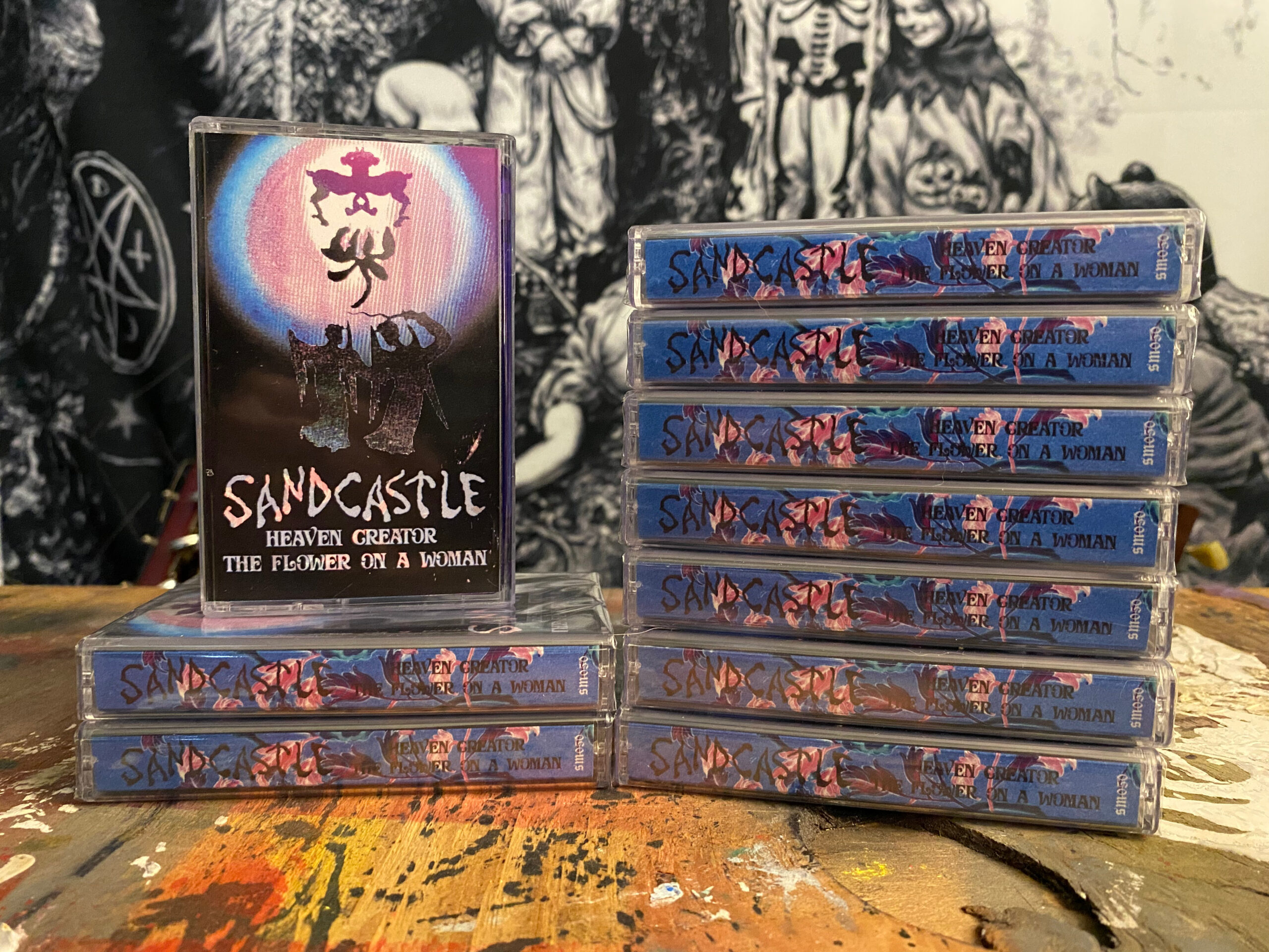 10 cassette tapes of sandcastle's album